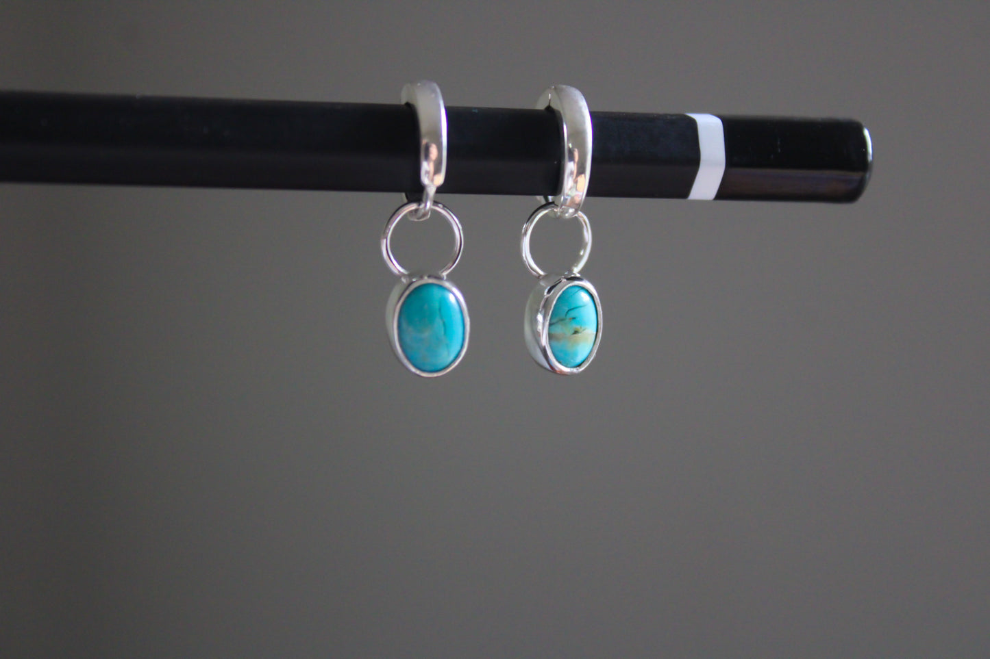 Turquoise Hoops